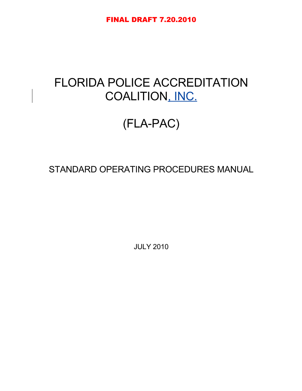 Florida Police Accreditation