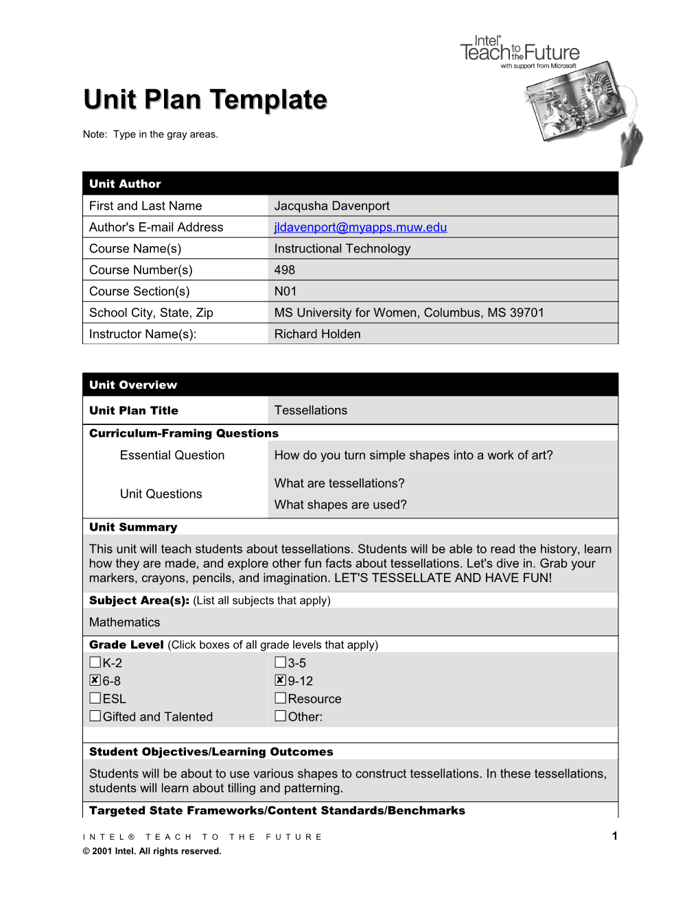 Unit Plan Template s36