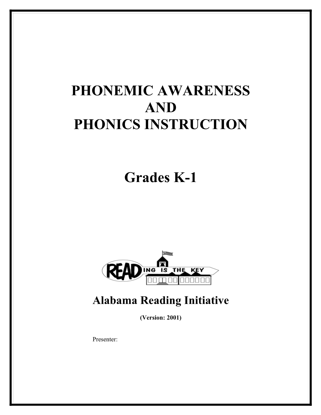 Phonemic Awareness