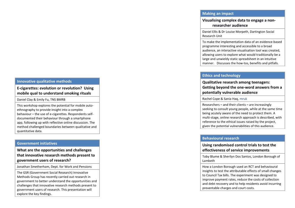 Visualising Complex Data to Engage a Non-Researcher Audience