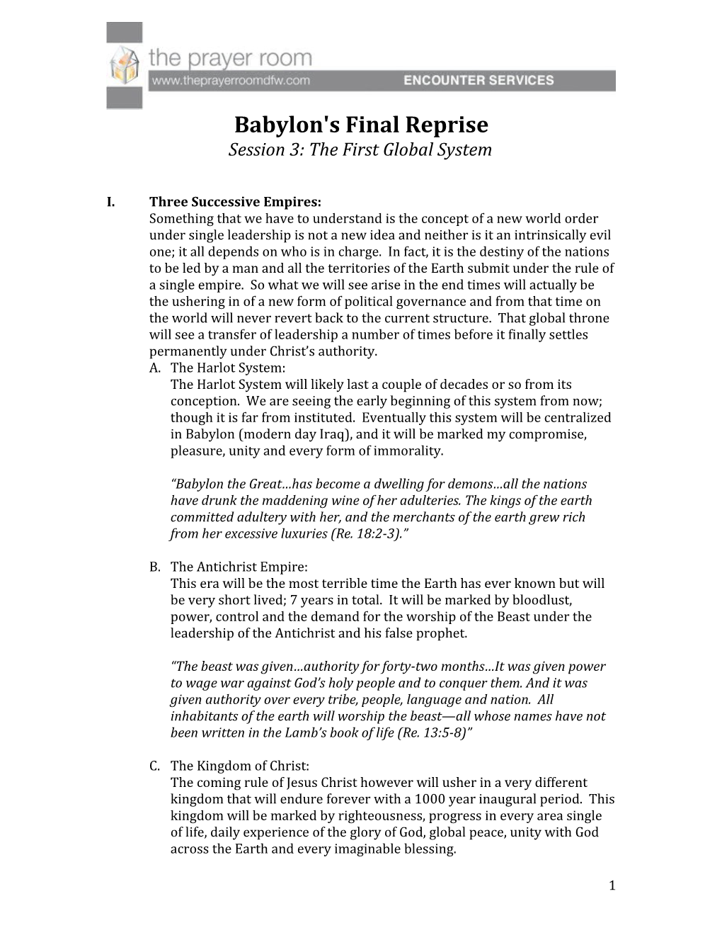 Babylon's Final Reprise
