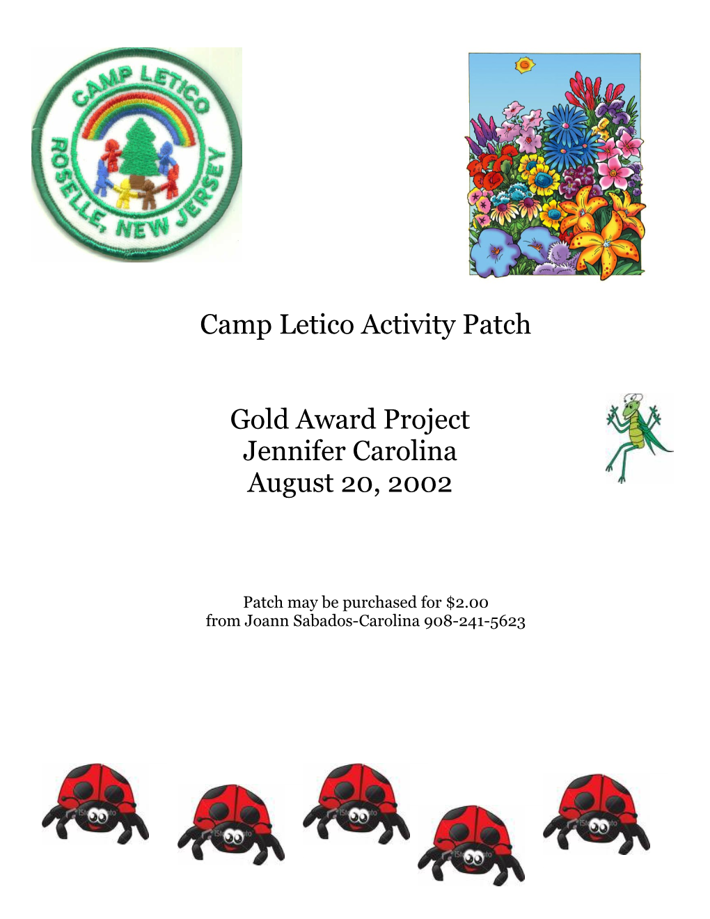 Camp Letico Activity Patch
