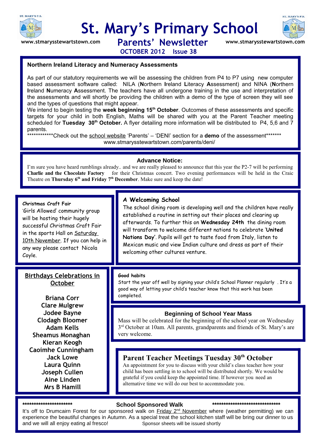 Parents Newsletter