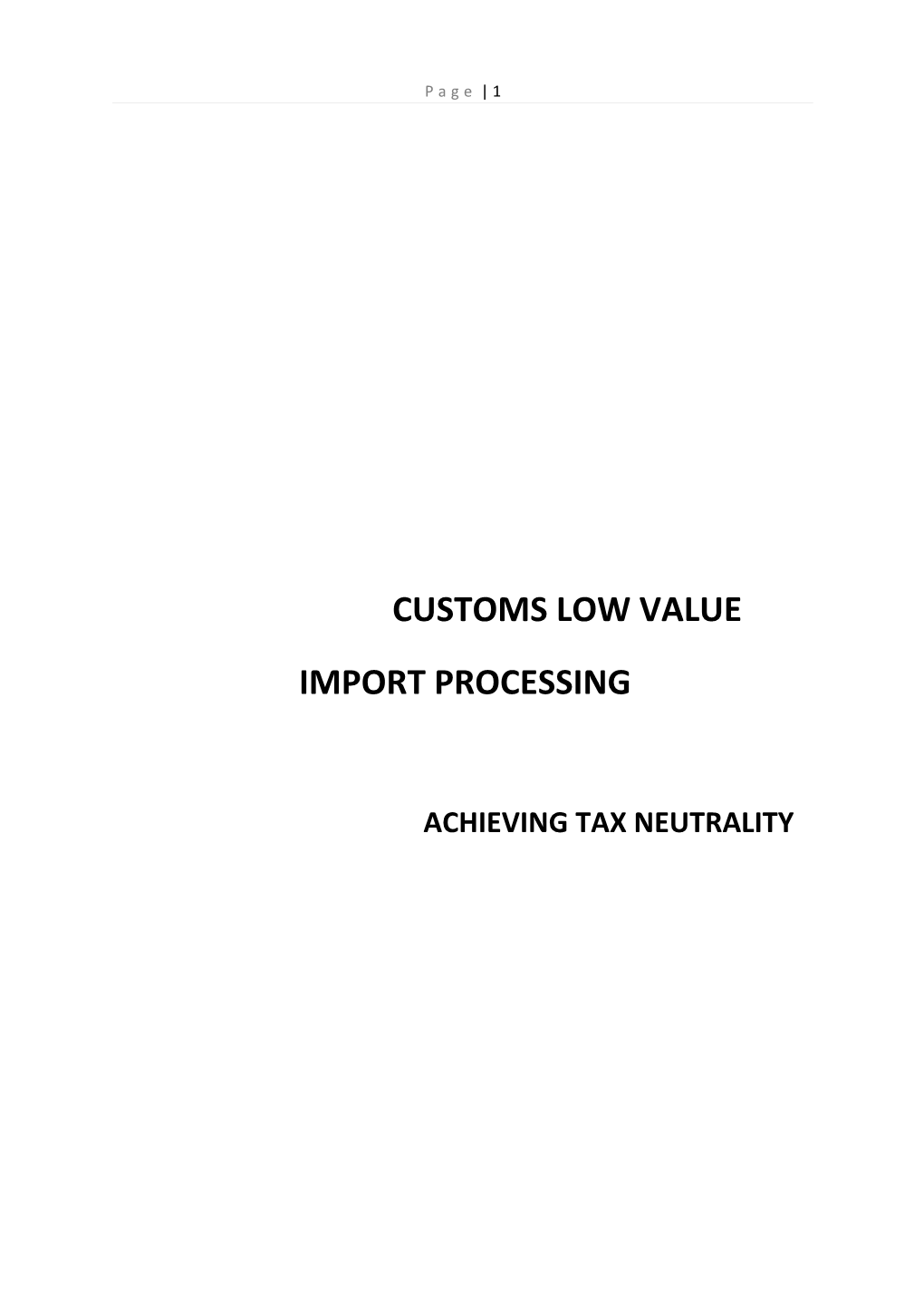 Submission 3 - Keith Stilling - Collection Models for GST on Low Value Imported Goods