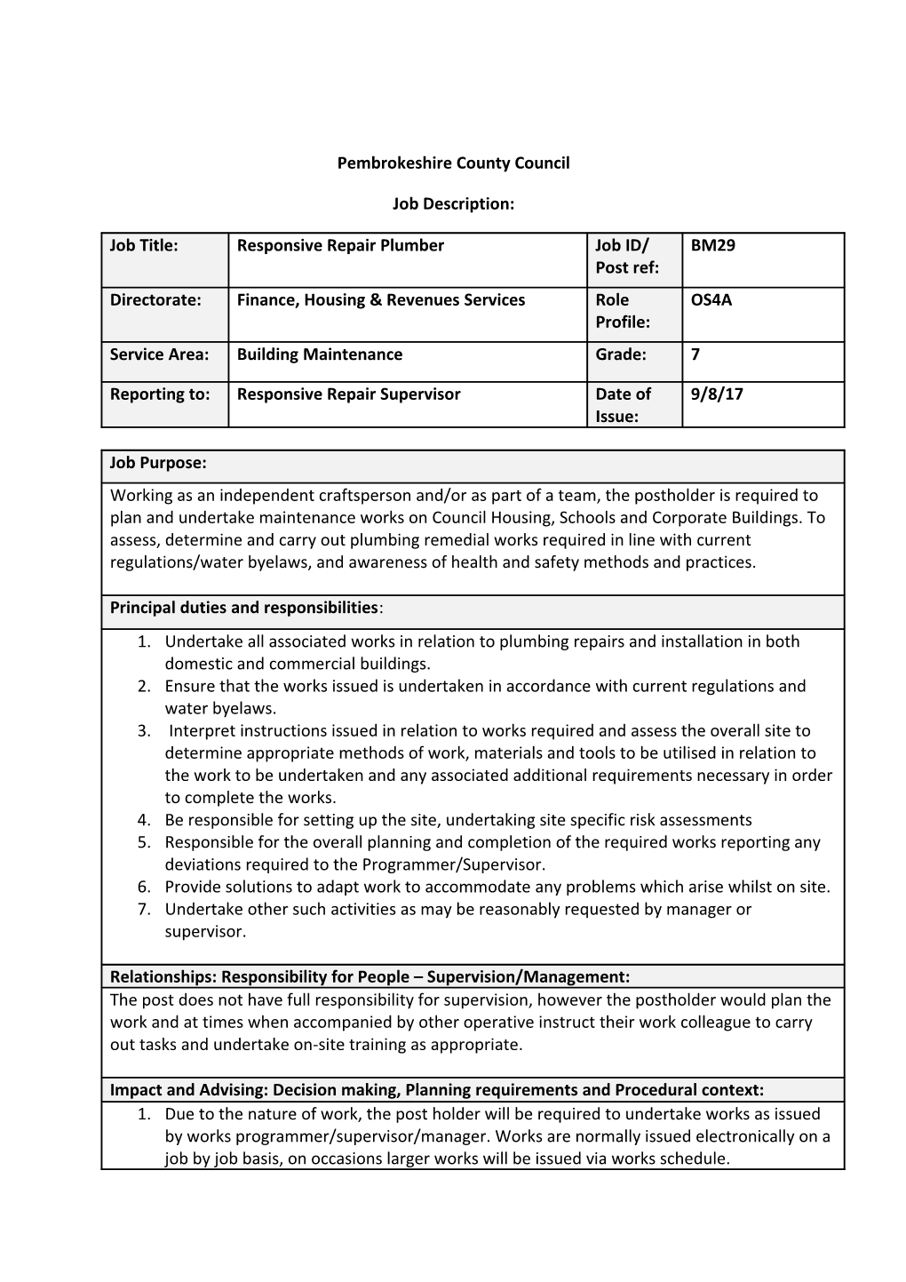 Pembrokeshire County Council s4