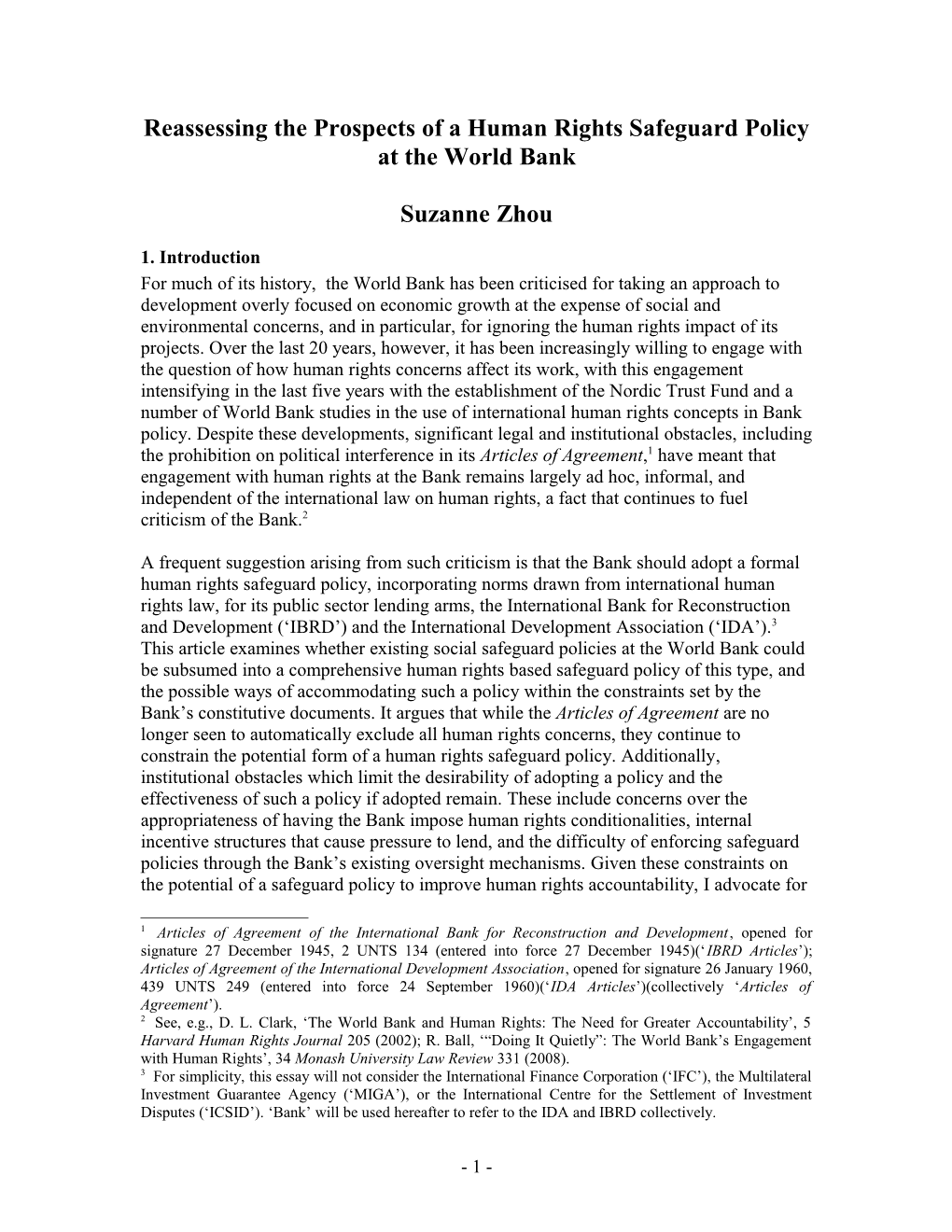 International Economic Institutions Such As the WTO Often Need to Address Public Policy