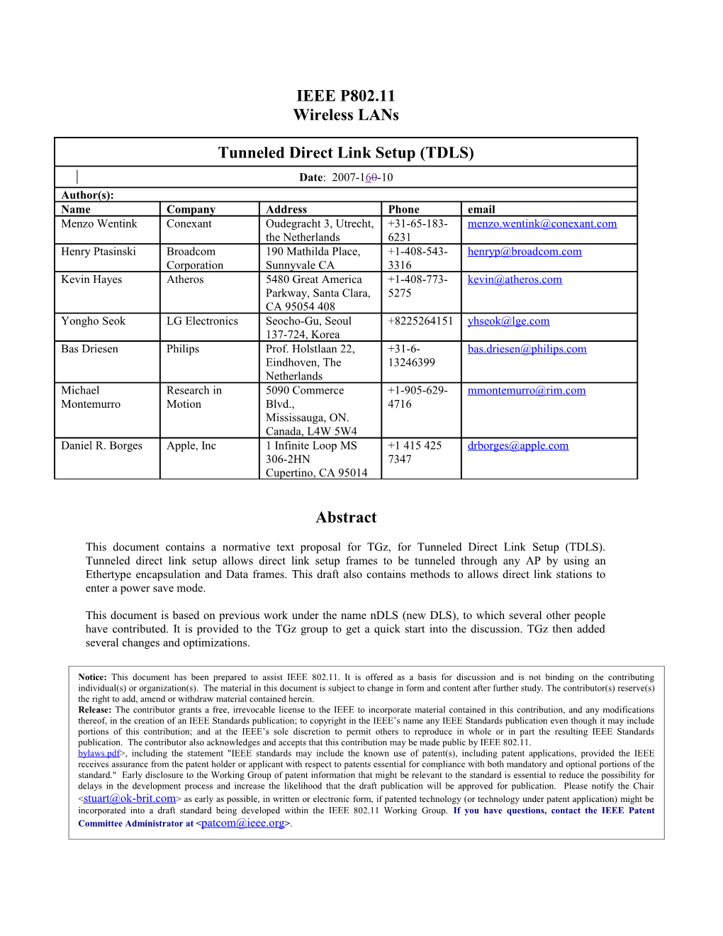 11-07-2515-08-0Dls-Tunneled-Direct-Link-Setup