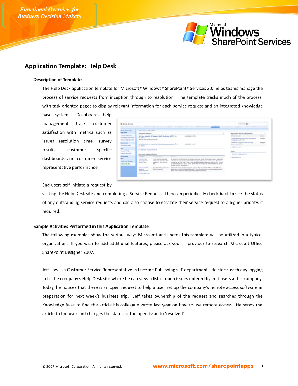 Functional Overview for Business Decision Makers s1