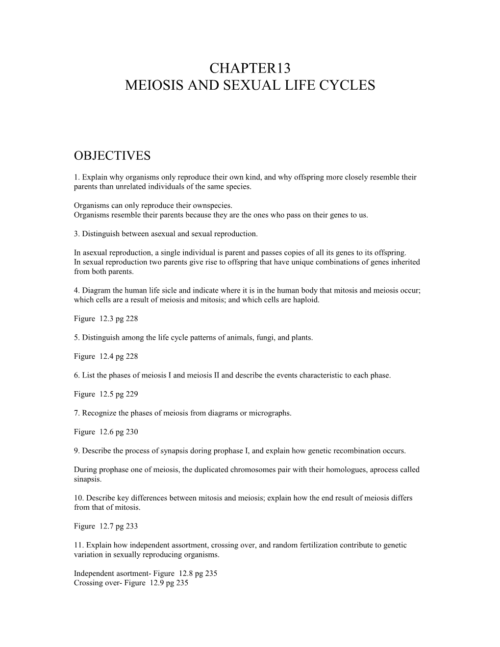 Meiosis and Sexual Life Cycles