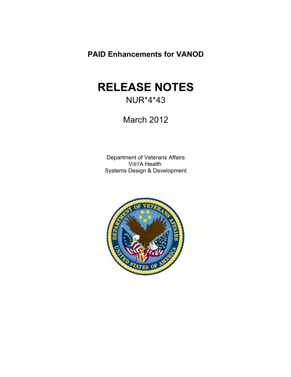 VF Annual EH6 PAID VANOD NUR 4 43 Release Notes