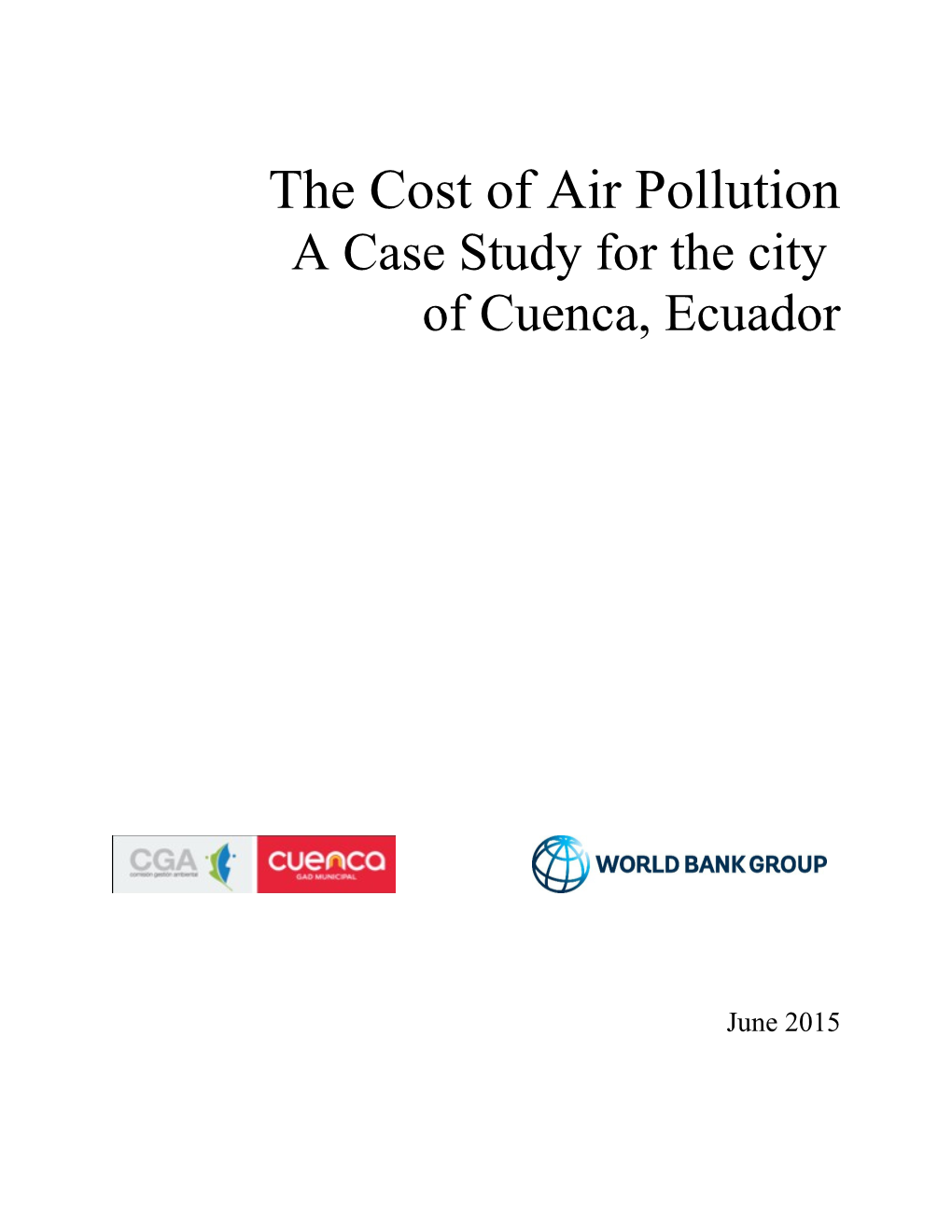 The Cost of Air Pollution