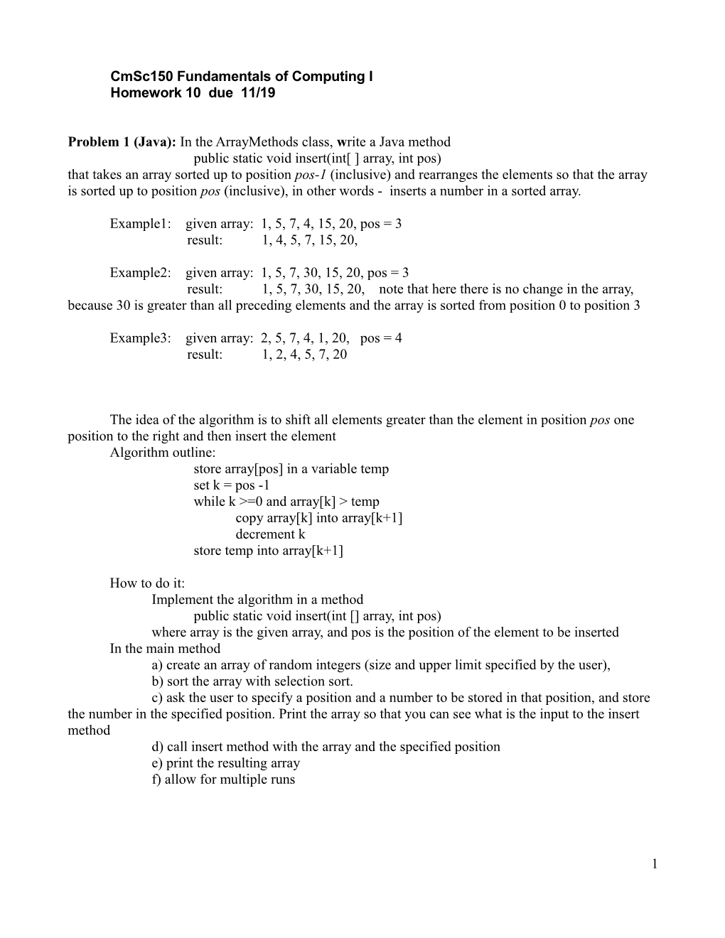 Cmsc150 Fundamentals of Computing I