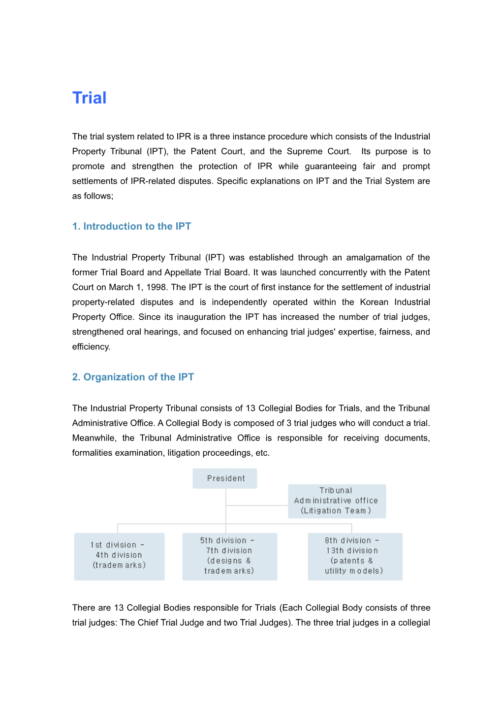 1. Introduction to the IPT