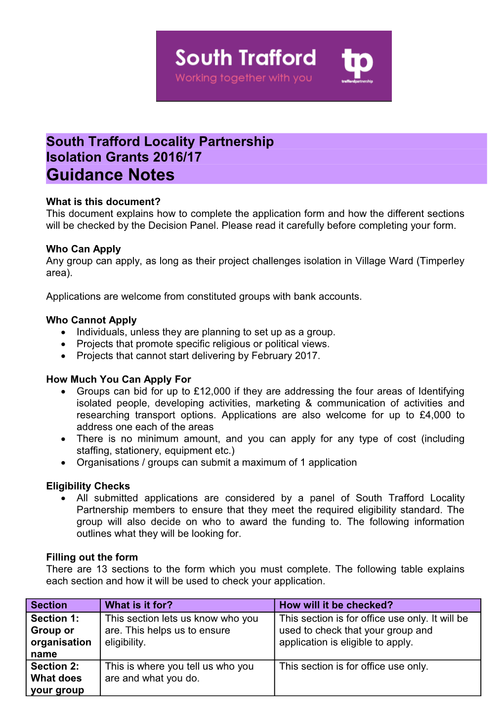 South Traffordlocality Partnership