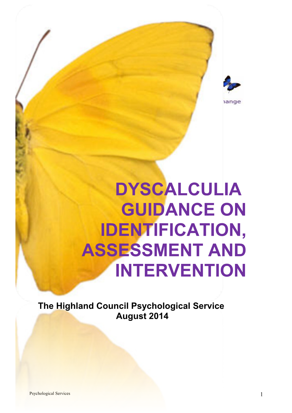 Dyscalculia Guidance on Identification, Assessment and Intervention