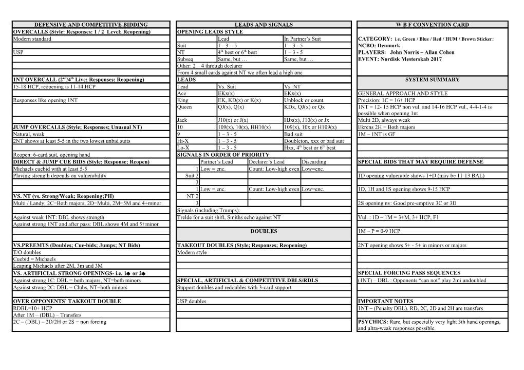 Leads and Signals s1