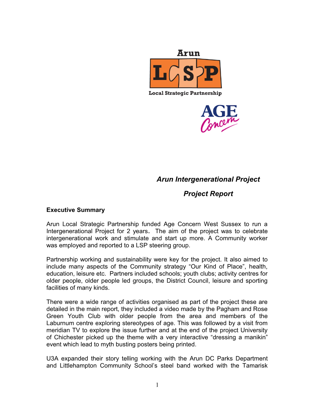 Arun Intergenerational Project