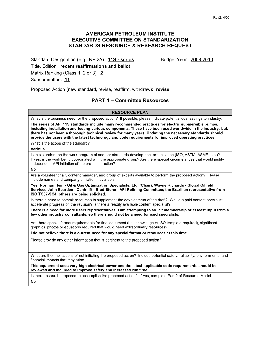 Api Standards Resource Model