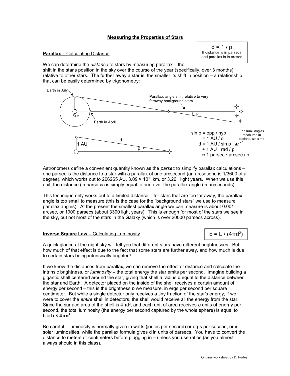 Measuring the Properties of Stars