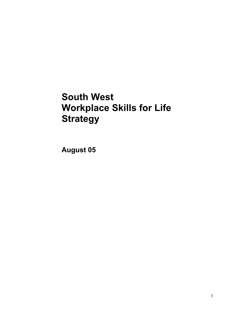 South West Skills for Life