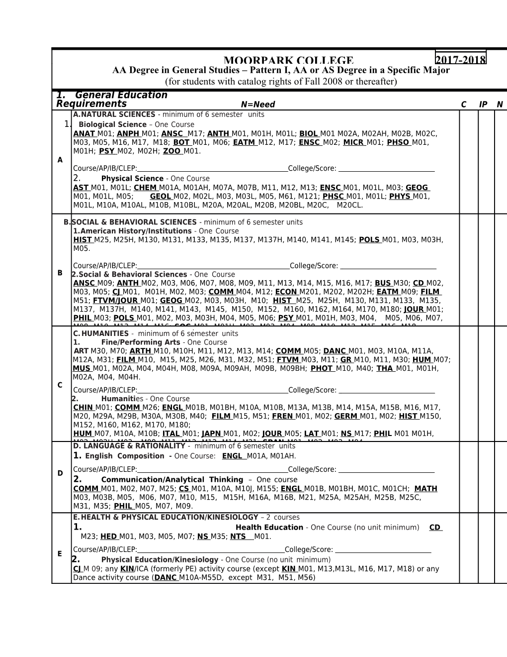 English Composition - One Course: ENGL M01A,M01AH