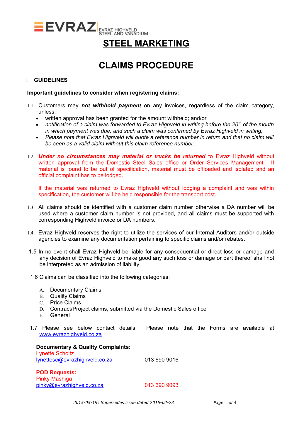 Important Guidelines to Consider When Registering Claims