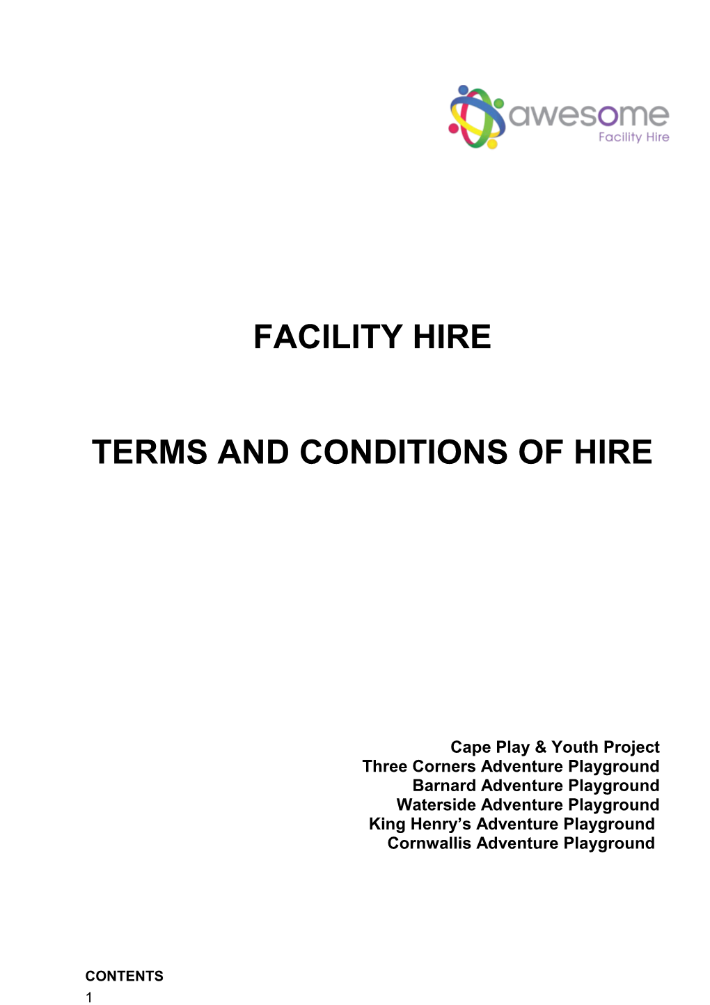 Terms and Conditions of Hire