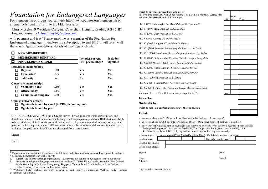 Foundation for Endangered Languages