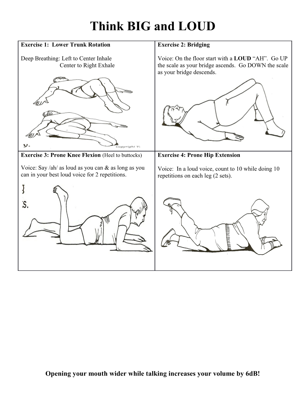 Exercise 1: Lower Trunk Rotation