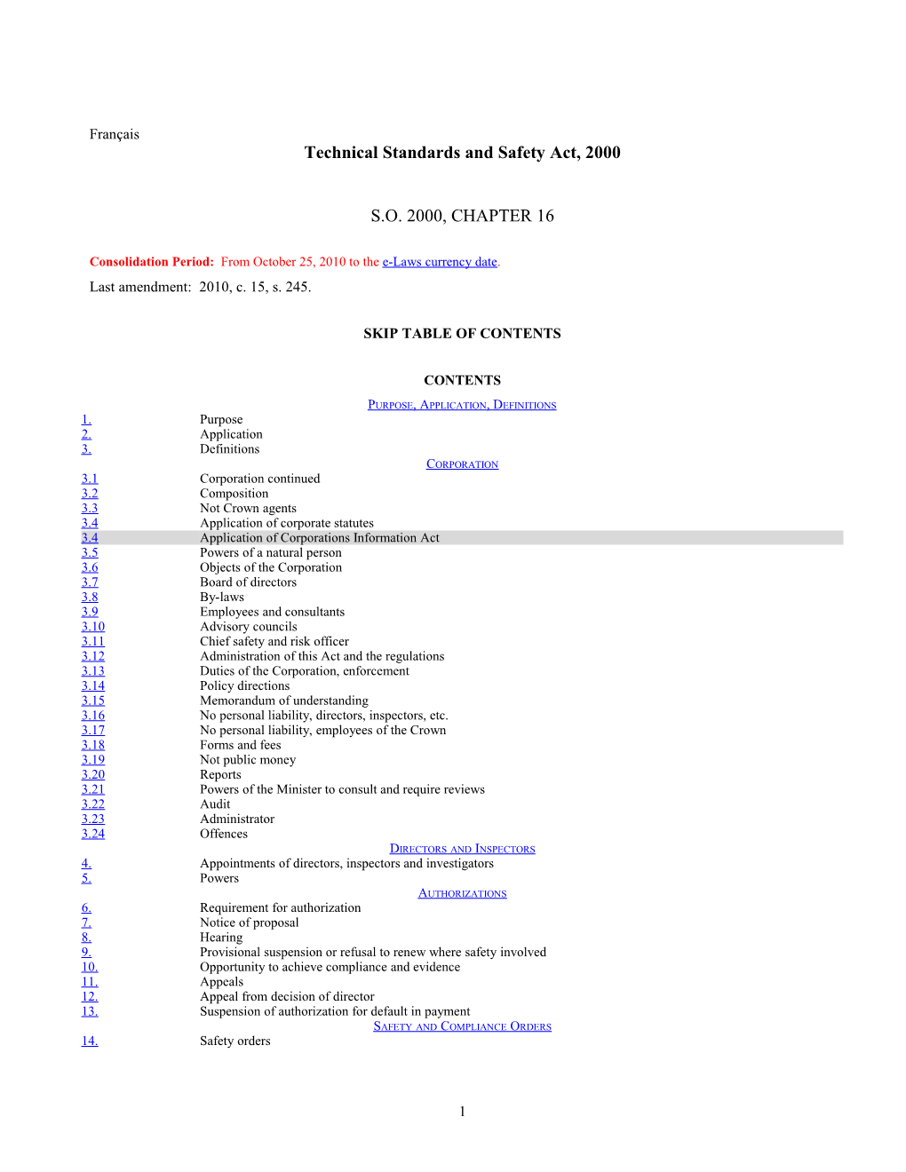 Technical Standards and Safety Act, 2000, S.O. 2000, C. 16