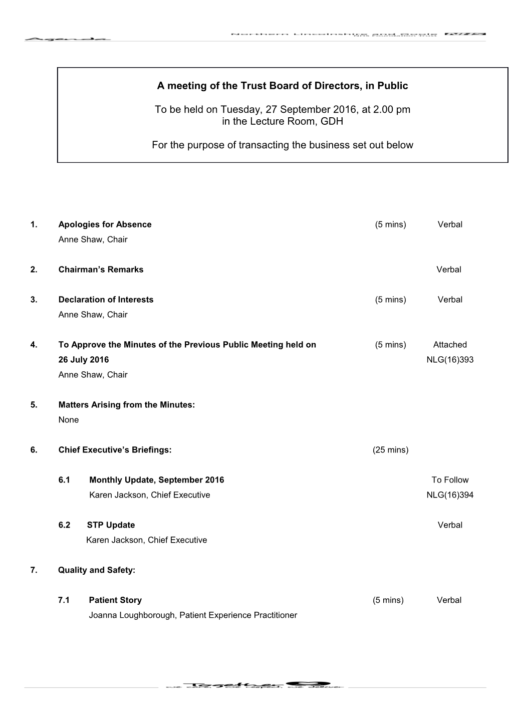 Protocol for Conduct of Board Business