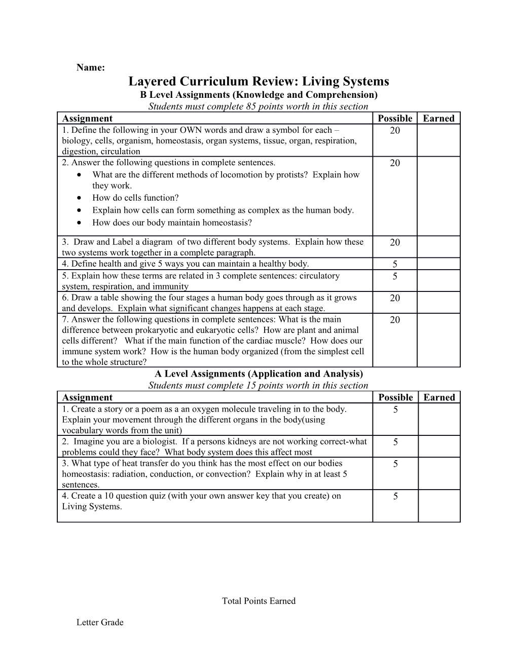 Layered Curriculum: South America