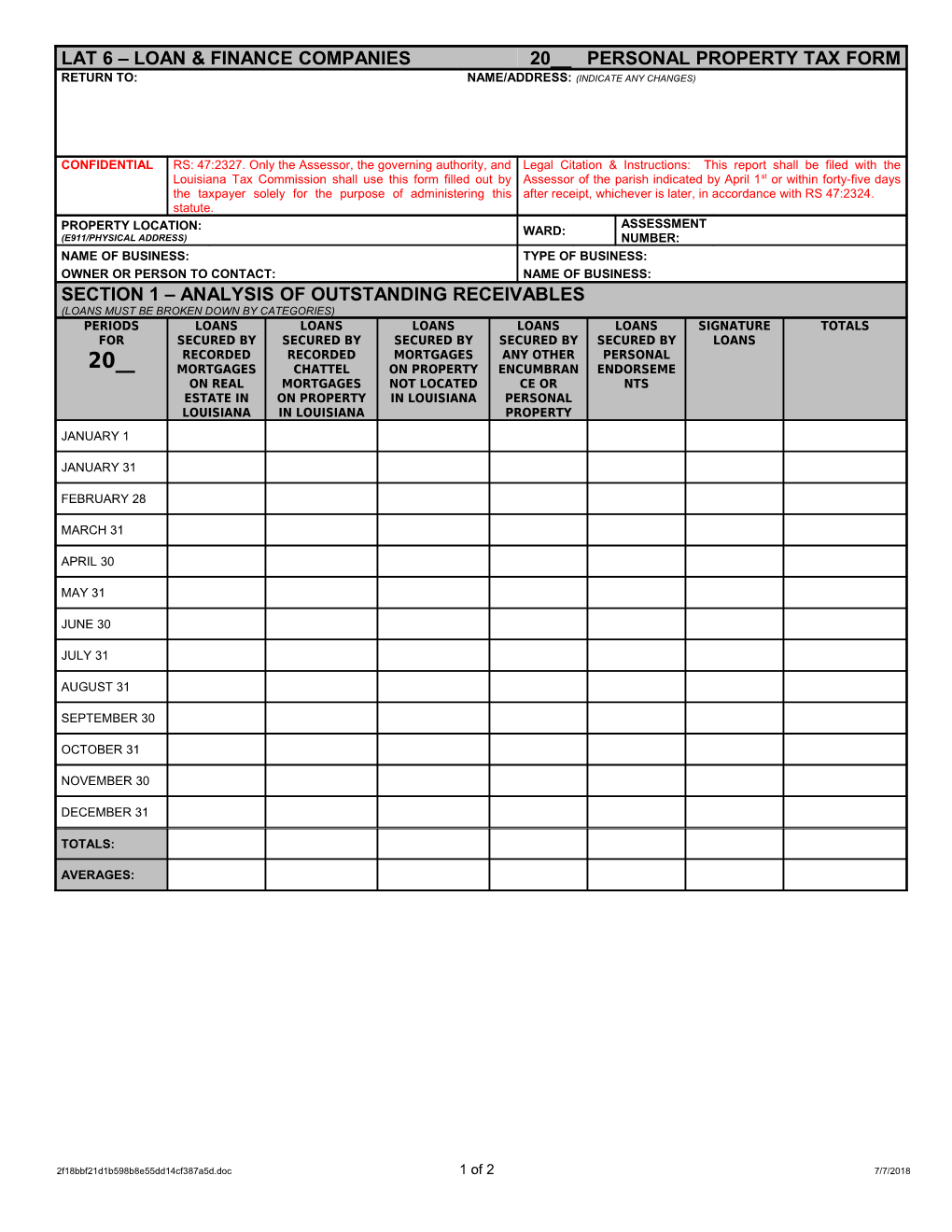 LAT 5 Inventory, Merchandise, Etc s1