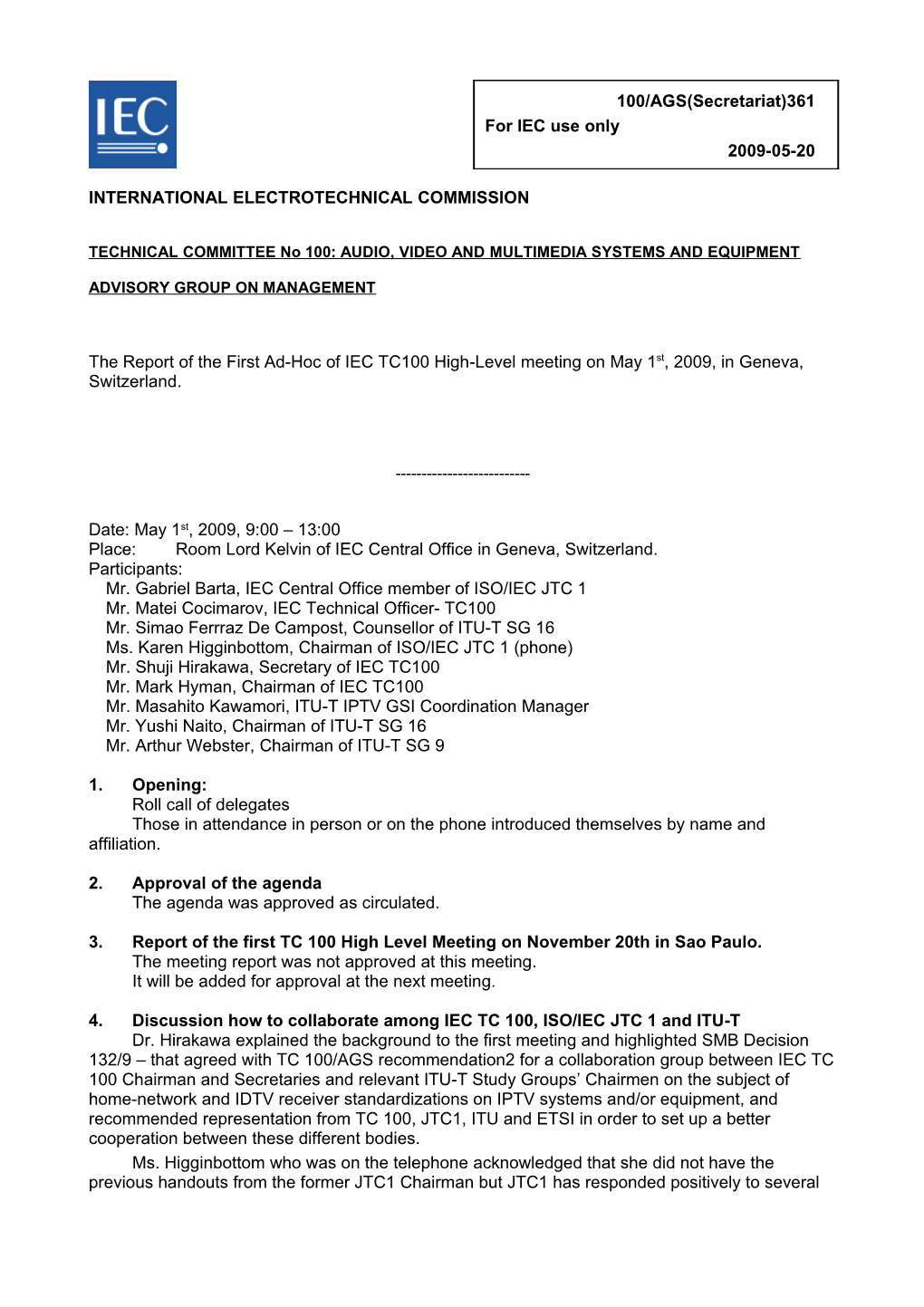 Blank IEC Form