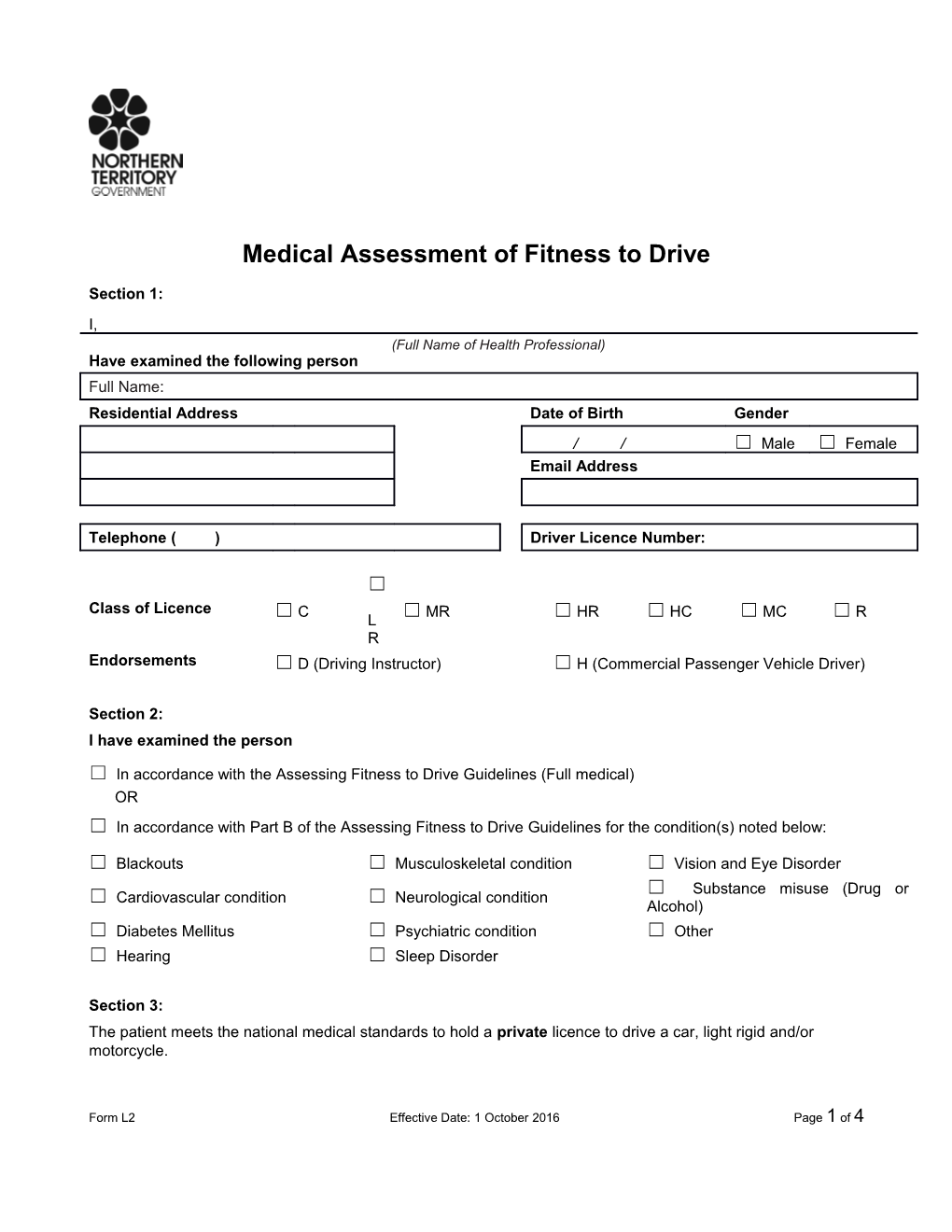 Medical Assessment of Fitness to Drive