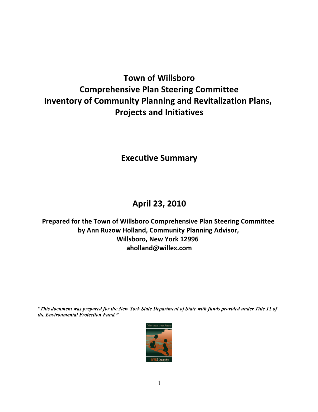 Comprehensive Plan Steering Committee