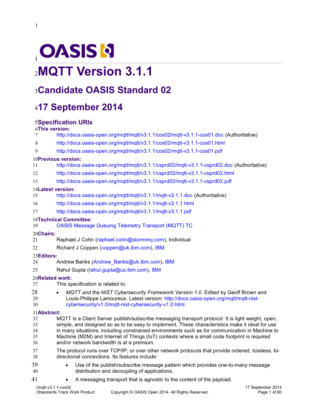 Candidate OASIS Standard02