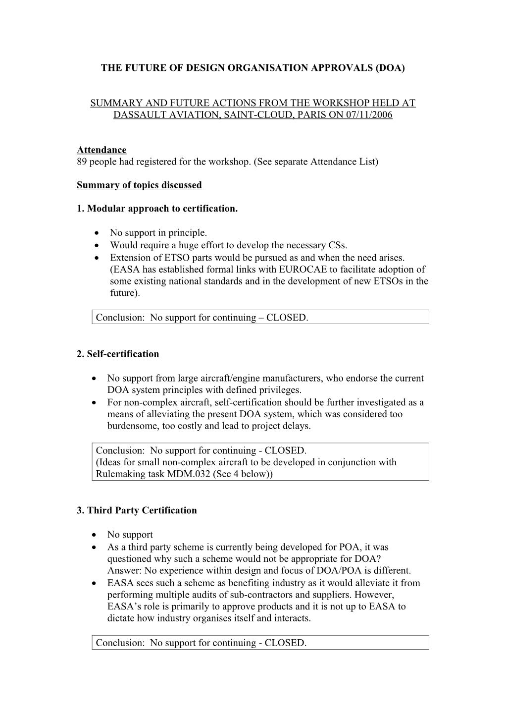 The Future of Design Organisation Approvals (Doa)