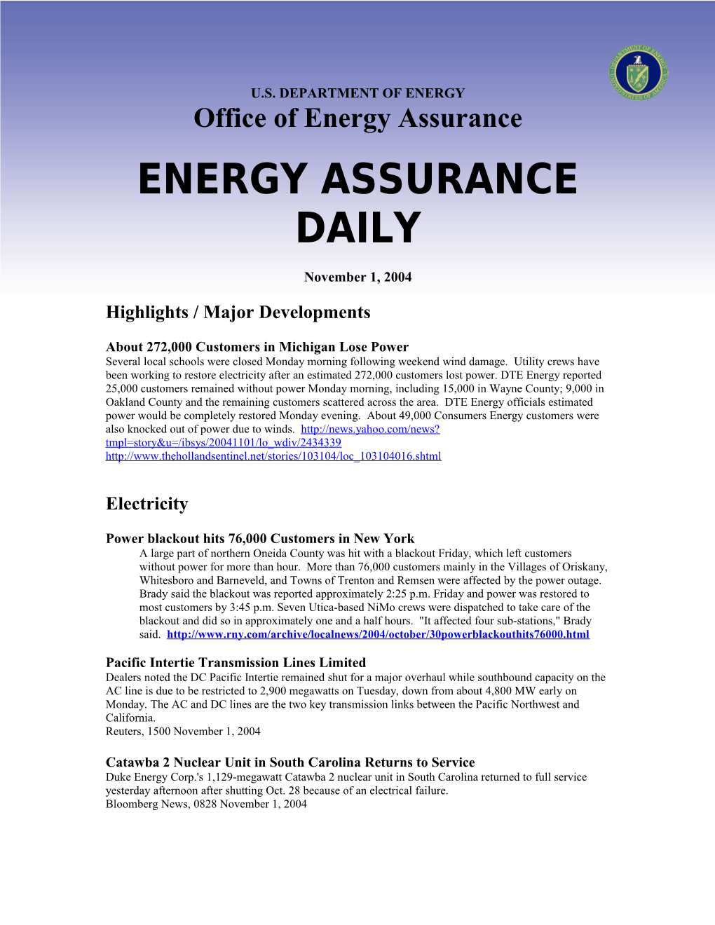 Office of Energy Assurance