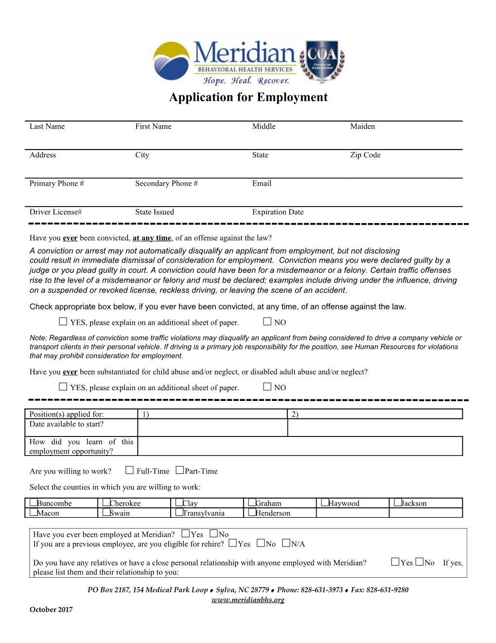 Application for Employment s33