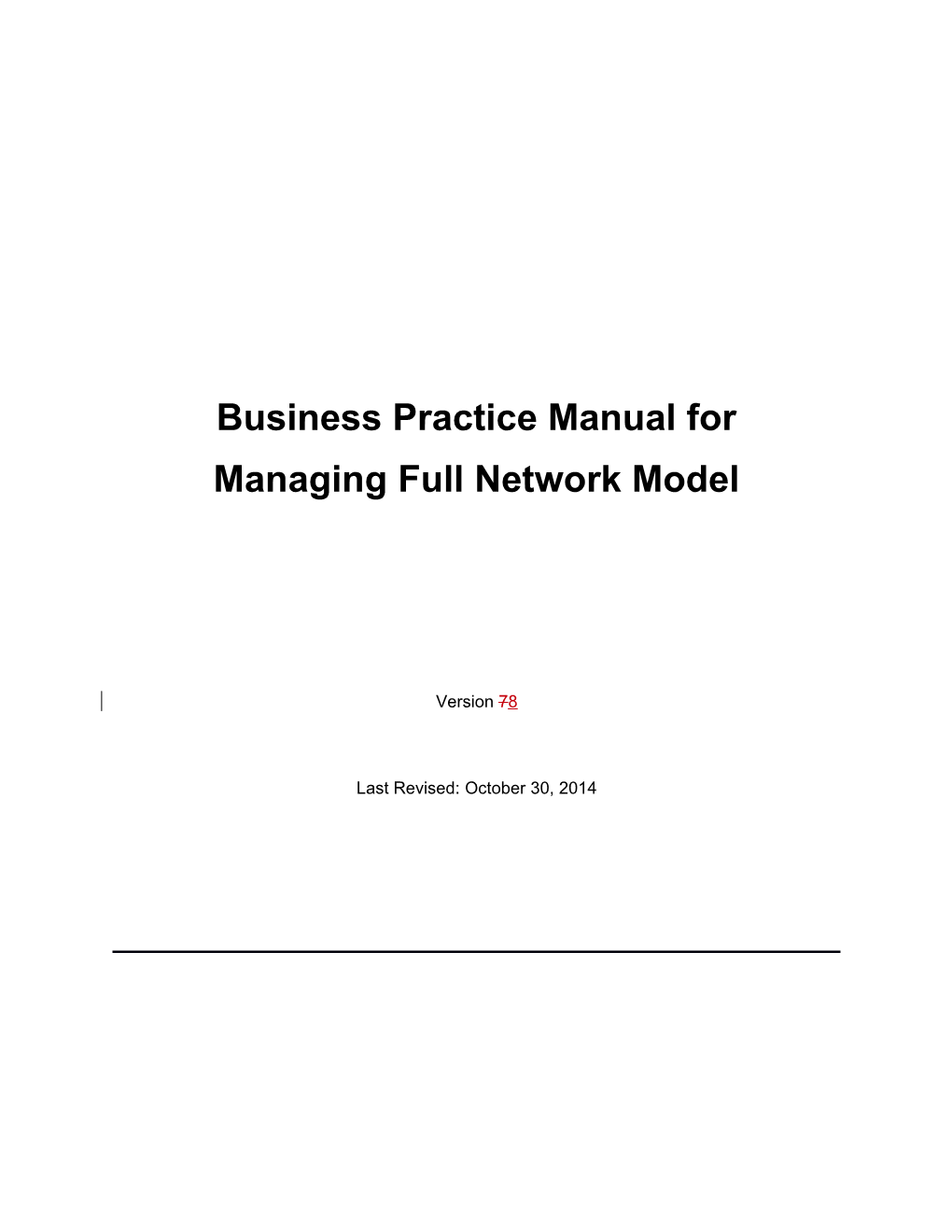 Business Practice Manual For s6