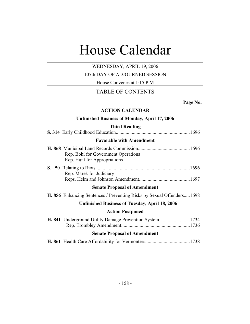 House Calendar s1