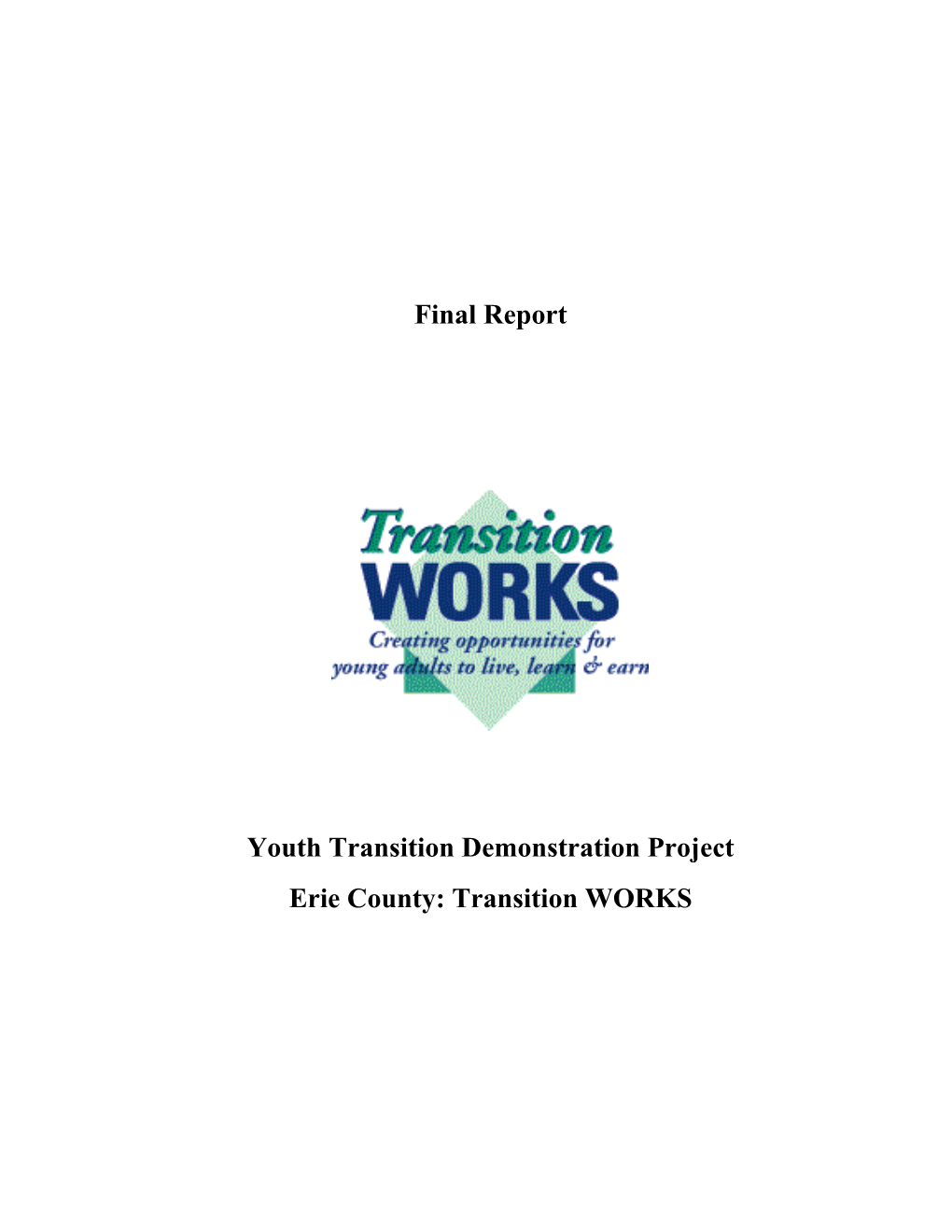 The Erie County, New York, Youth Transition Demonstration Project