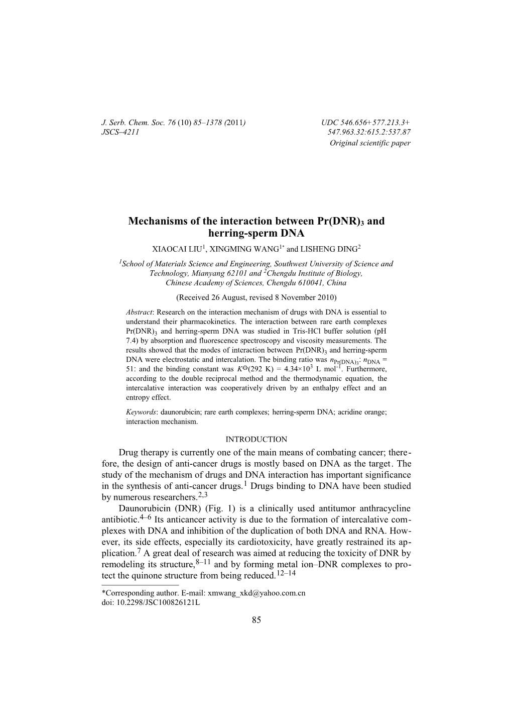 Effect of an Industrial Chemical Waste on the Uptake s1