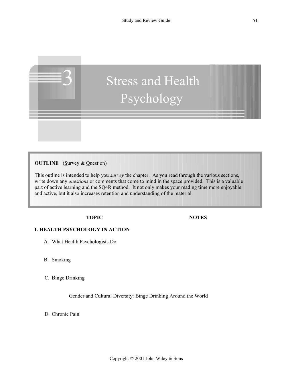 3 Stress and Health Psychology