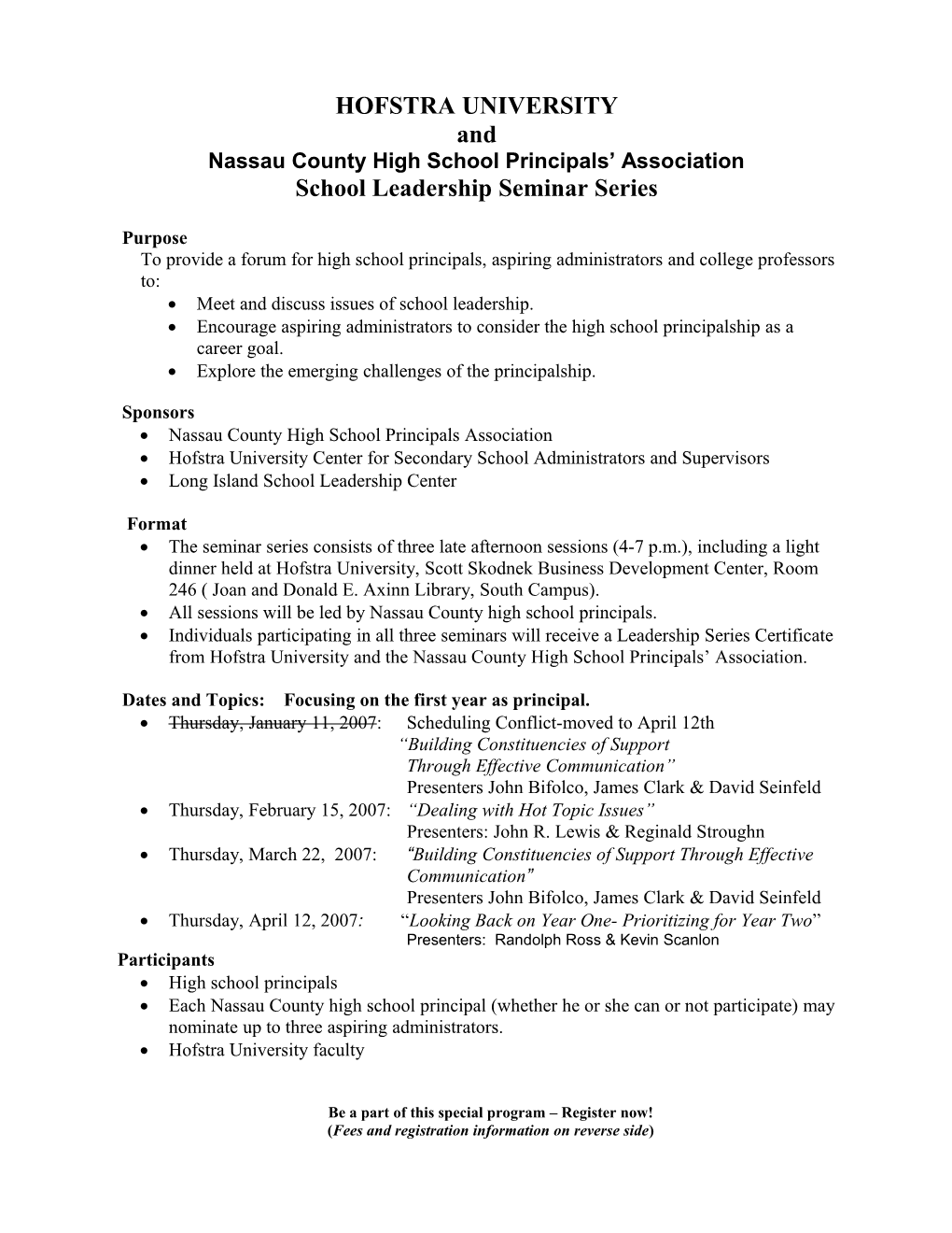 Nassaucountyhigh School Principals Association
