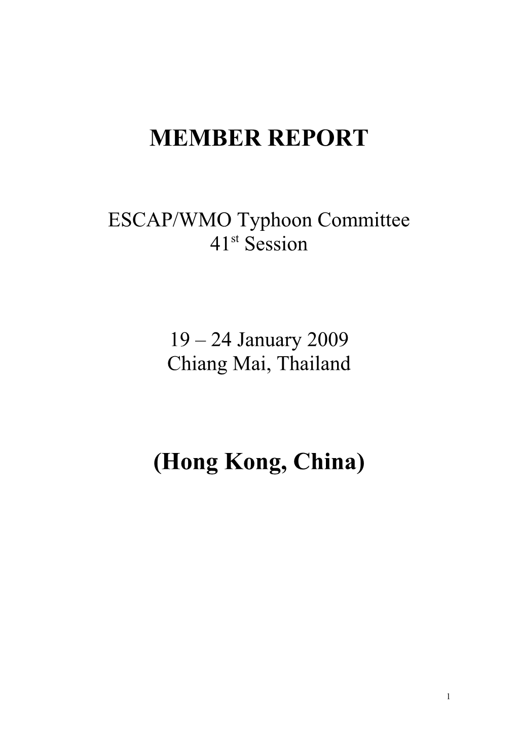 ESCAP/WMO Typhoon Committee