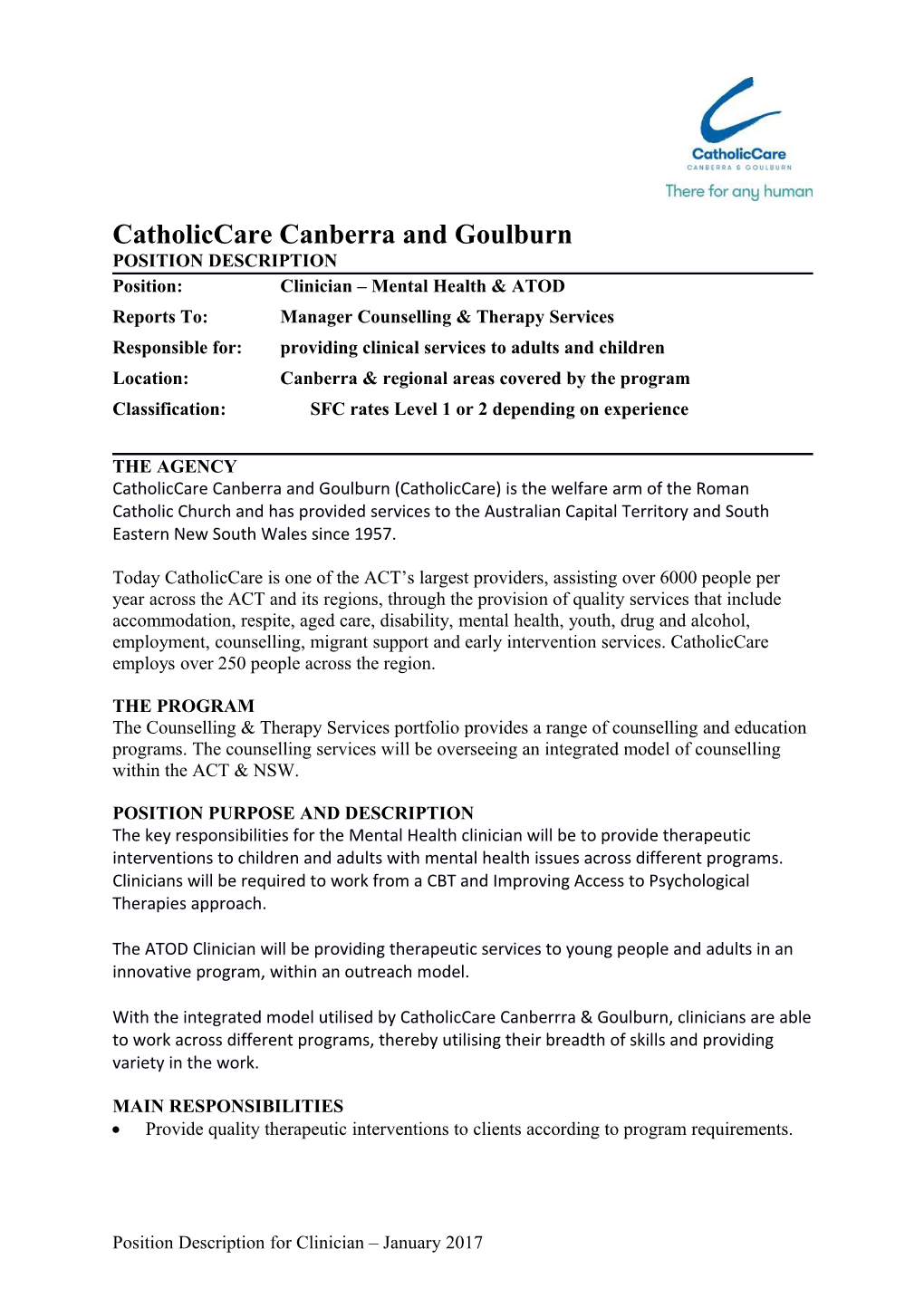 Catholiccare Canberra and Goulburn