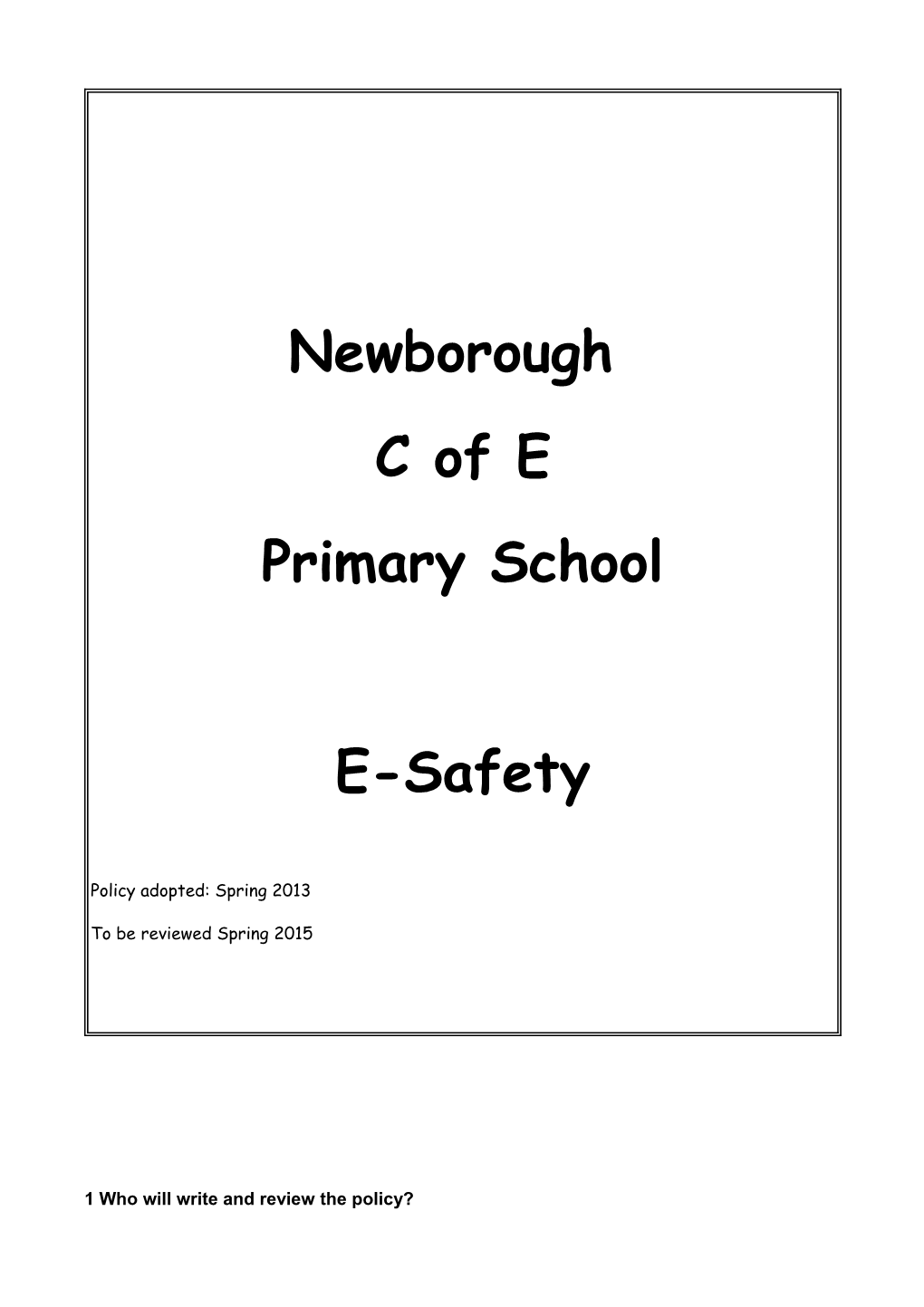 Newborough Primary School