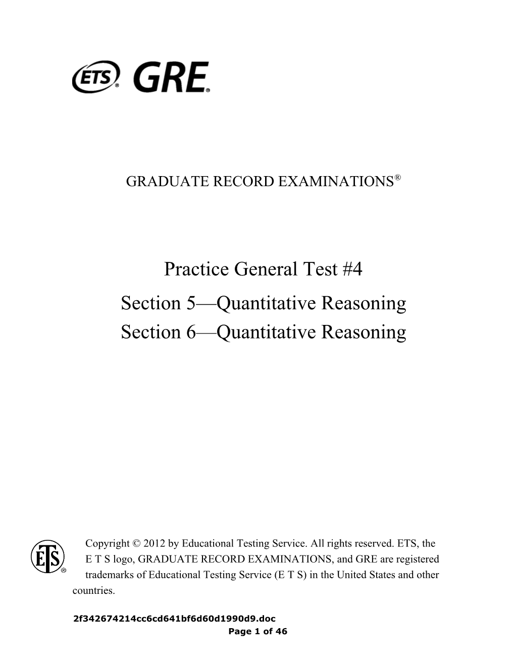 Graduate Record Examinations